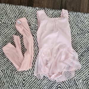 Size large ballet dress and tights